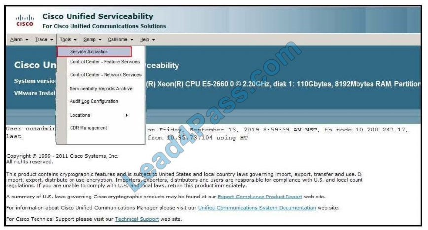 cisco 300-815 questions q9