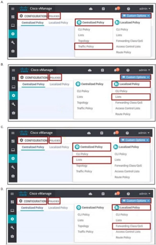 2025 Latest Cisco 300-415 ENSDWI Online Practice questions 5